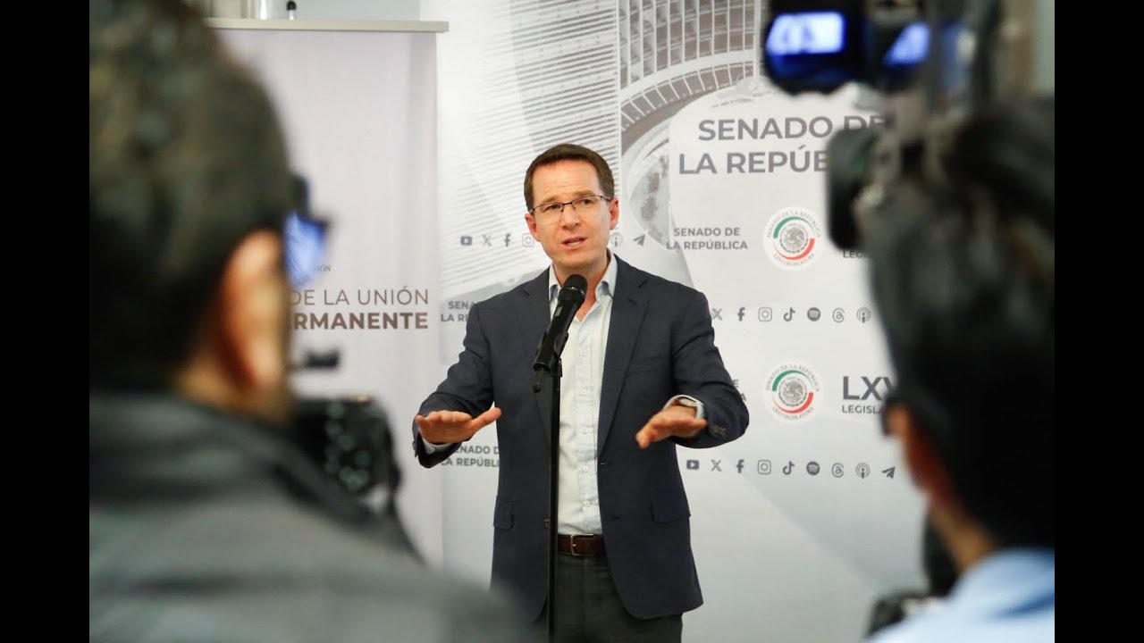 Conferencia de prensa con el coordinador de las y los senadores del PAN, Ricardo Anaya Cortés