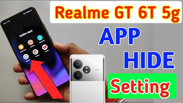 How to hide apps in Realme gt 6t /Realme gt 6t 5g app hide/app hide setting