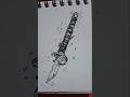 HOW TO DRAW KATANA DRAWING STEP BY STEP DRAWING ☺️