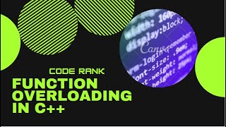 Programming Fundamental (PF) Video 12|Function overloading in C++ in Urdu/Hindi |