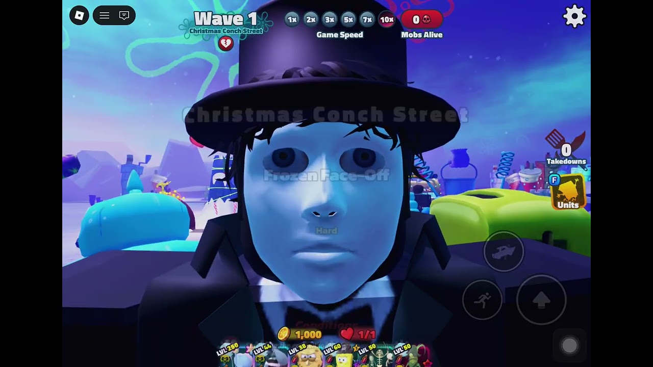 Grinding spongebob tower defense  for heart  man with my brother 