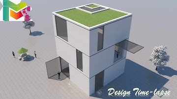 SketchUp Design Time-lapse | Modern Corporate Campus Building | [Part 1]