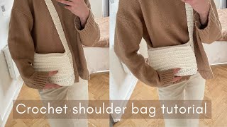 Beginner Friendly Crochet Shoulder Bag Tutorial I Kenikse Crochet