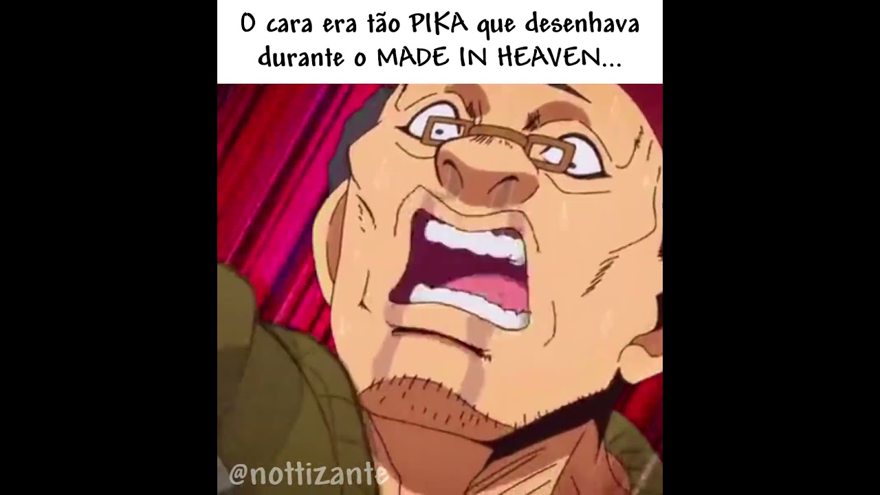 ELE CONSEGUE DESENHAR Durante A ACELERAÇÃO DO TEMPO.... #meme #anime  #jojosbizarreadventure