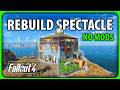 Fallout 4 - Rebuilding The Spectacle Island House (No Mods)