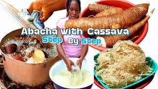 How To Make  Abacha  With Cassava; Step by Step Process 