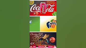 Not UI/UX !! Amazing 3D coca cola, sprite, fanta ad with powerpoint 🐝 #shorts #youtube #powerpoint