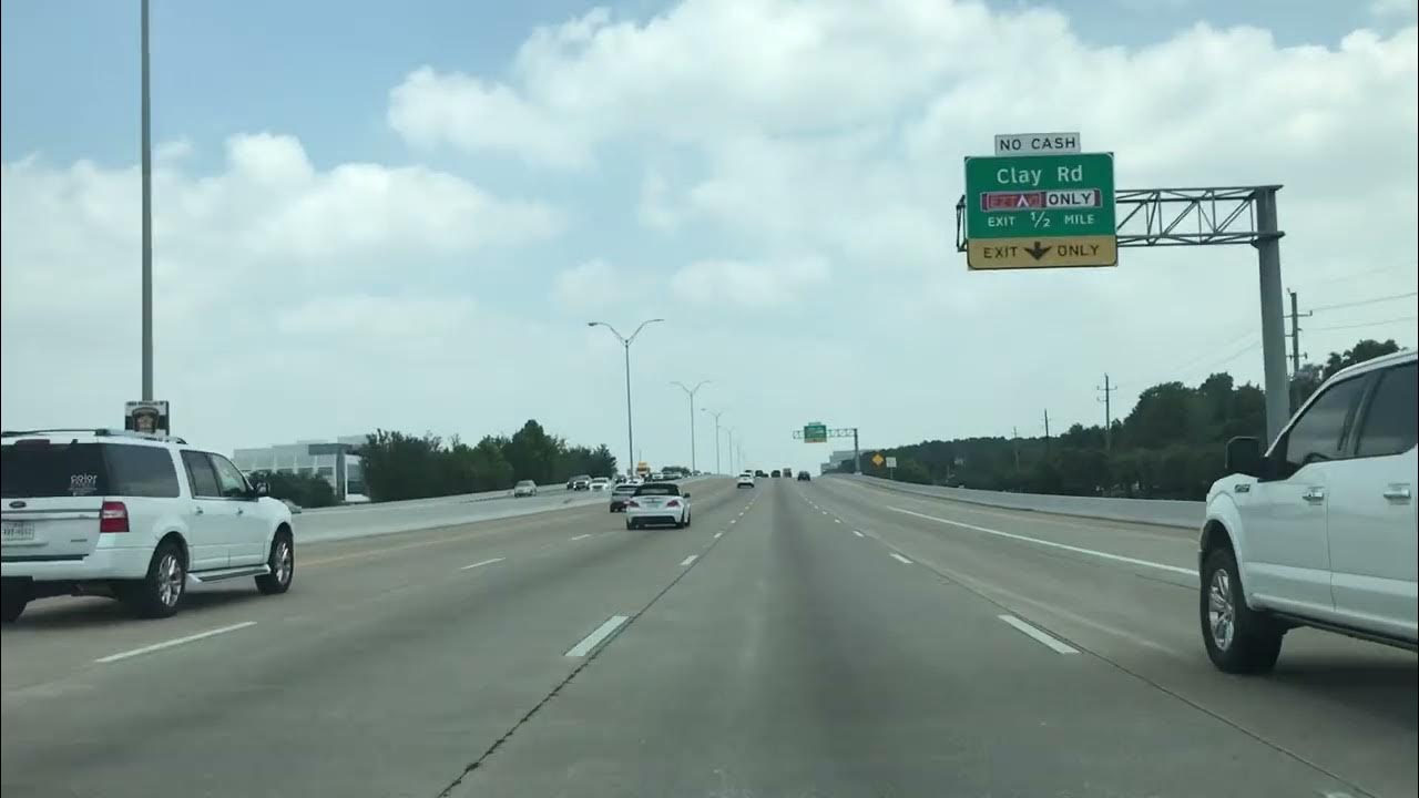 Beltway 8 to highway 290 from Harwin Dr Westpark Tollway area EZ Tag