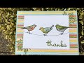 Bird on a wire card - no stamping