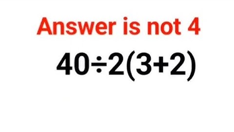 40÷2(3+2) Het antwoord is niet 4. Kun je dit wiskunde-examenprobleem uit Oekraïne oplossen? #wisk...