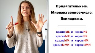 Склонение прилагательных во множественном числе || Прилагательные. Падежи