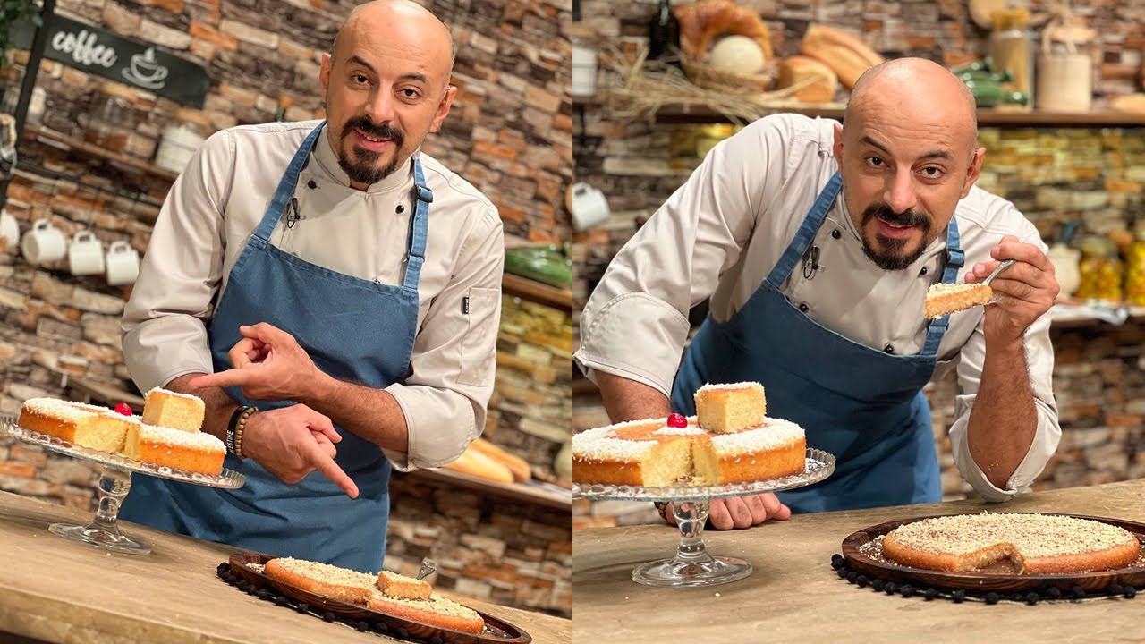 طريقة عمل كيكة الرواني - البسبوسة | الفطاطري مع الشيف وحيد كمال