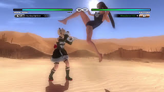 DOA5LR Maire Rose VS Naotora II Swimsuit Ryona