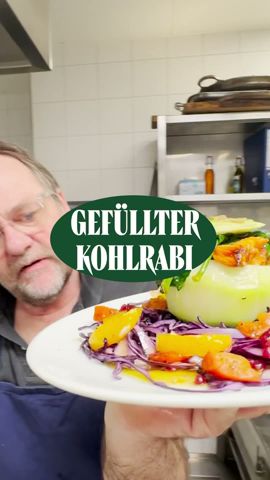 veganer aufgepasst: gefüllter kohlrabi! #rezept #kochen #essen #austria #german #seppwasmachstdu