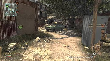 MW3 Awesome Across the map Throwing Knife Kill