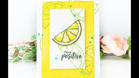 Unity Quick Tip: Multi-Color Layered Stamping Citrus Card