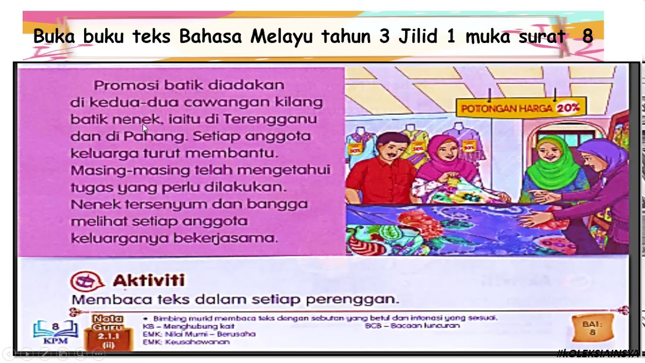 Buku Bahasa Melayu Tahun 3 Surat 9