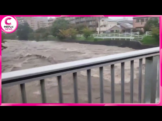【庄内川にレベル５氾濫特別警報】愛知県西部・岐阜県美濃地方に線状降水帯発生　名古屋市内と津島市内の様子