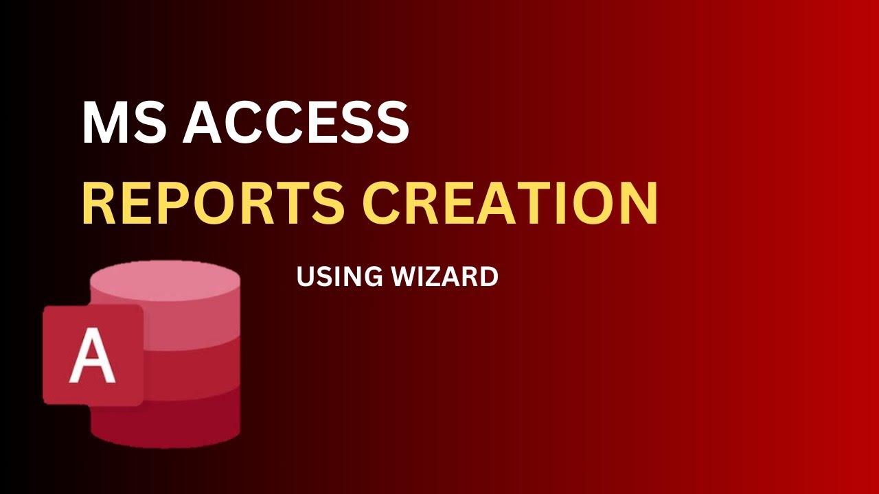 Lecture No. 16 | How to Create Reports in MS Access using Wizard - YouTube