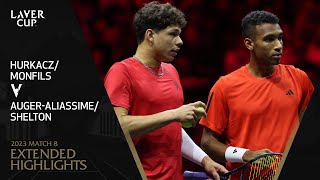 Hurkacz/Monfils v Auger-Aliassime/Shelton Extended Highlights | Laver Cup 2023 Match 8 by Laver Cup 48,300 views 7 months ago 8 minutes, 11 seconds