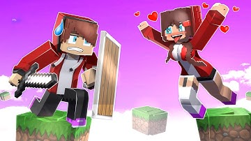 MAIZEN: JJ LOVE CURSE and JJ Girl LOCKED on ONE BLOCK | FINAL PART - Minecraft Animation JJ & Mikey