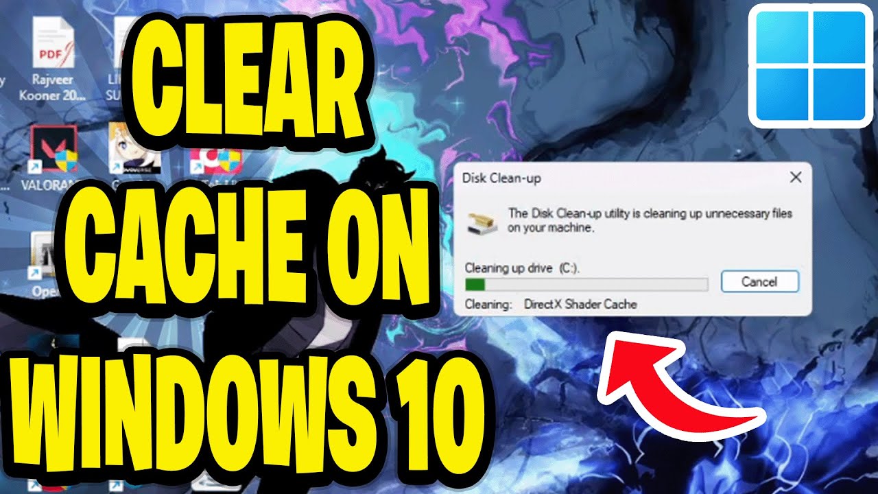 How To Clear Cache On Windows 10 - YouTube