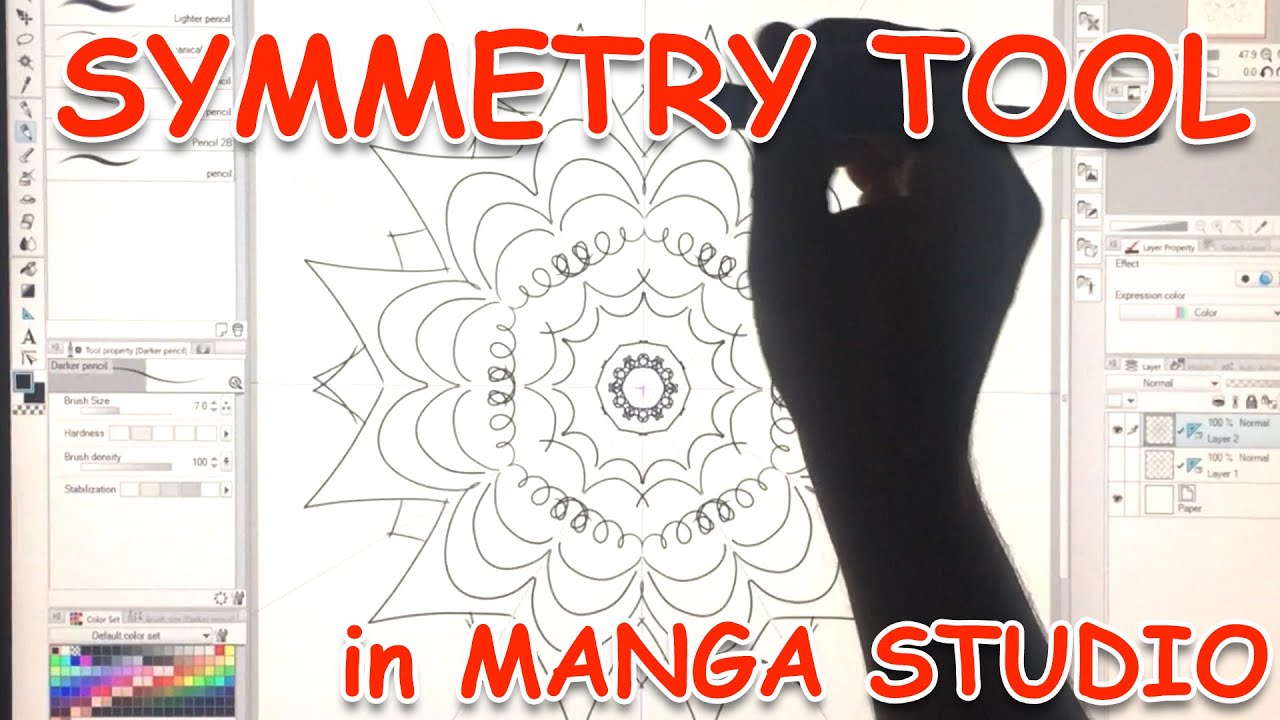 How to use the Symmetry Tool in Manga Studio 5 (Clip Studio Paint) - YouTube