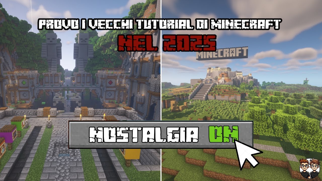 PROVO I VECCHI TUTORIAL DI MINECRAFT - Primo video del 2025 - YouTube