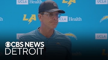 Jim Harbaugh reacts to Sherrone Moore