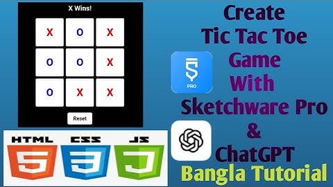 Create Tic Tac Toe game with Sketchware Pro and ChatGPT | Without coding | Bangla Tutorial