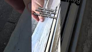 Sellers used paint & caulk to hide a dry rotted window frame… would you trust it? 😬🪟 #DontDoThat