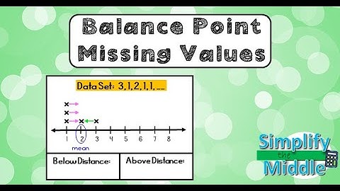 Balance Point Missing Value