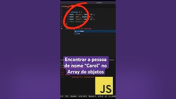 Solução para encontrar um elemento no array de objetos #dicasincriveis #frontendwebdeveloper #js