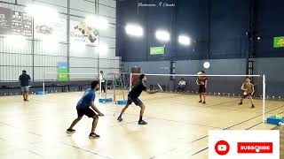 Furious match Bineesh & Anoop vs Sanjay & Shajal #badminton