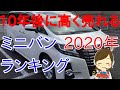 10年後に高く売れるミニバンランキング（10年後のリセール）