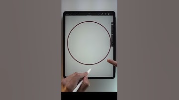 How to make a circle in Procreate. Procreate tips #shorts.