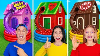 TANTANGAN RUMAH PERMEN DIY 🍭 Ide Kerajinan Rumah Manis Mini! oleh 123 GO!