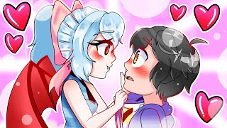 ¡SRTACATANA VAMPIRO BESA A SRJUANCHO! 😱💖VAMPIRA SE ENAMORA DE UN CHICO SRTACATANA MINECRAFT ROLEPLAY