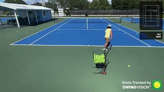 10-Year-Old Tennis Prodigy Hits Verified 102 MPH Serve😱🔥