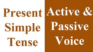 Learn about active and passive voice in english grammar. we to convert
present simple tense sentences into voice. t...