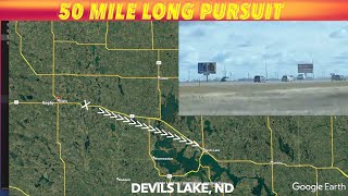 Nearly 50 Mile Long Pursuit Ends In Devils Lake, ND
