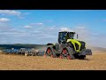 Claas 5000 xerion trac ts mit kckerling vario 8 meter grubber