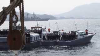 海上自衛隊幹部候補生学校卒業式　練習艦隊出航　　Video 04