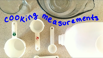 Cooking Measurements: How many. . .Tsp in a Tbsp in a Cup in a Pint in a Quart in a Gallon