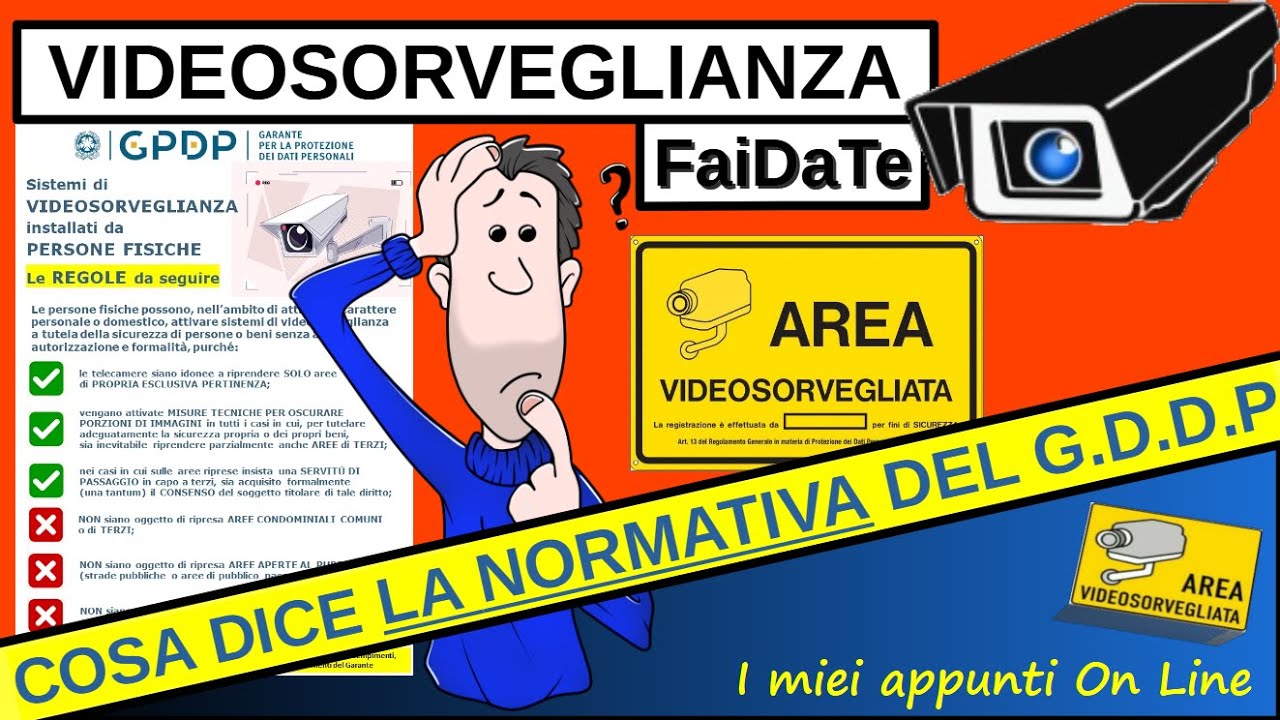 Videosorveglianza FaiDaTe - Cosa dice la Legge e come rispettare la normativa del GDDP