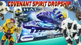 COVENANT DROPSHIP INBOUND!! Mega Bloks Halo SIGNATURE SERIES Covenant Spirit Dropship Review