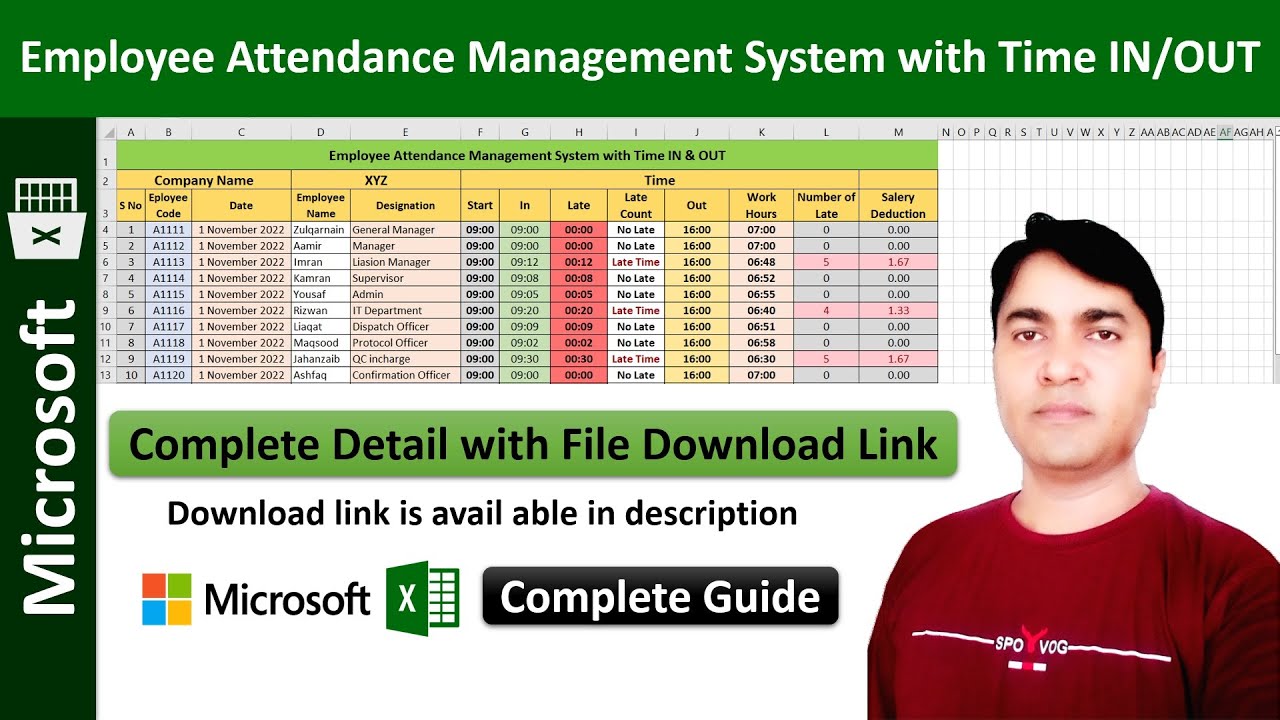 Employee Attendance Management System | Automated Employee Timesheet in ...