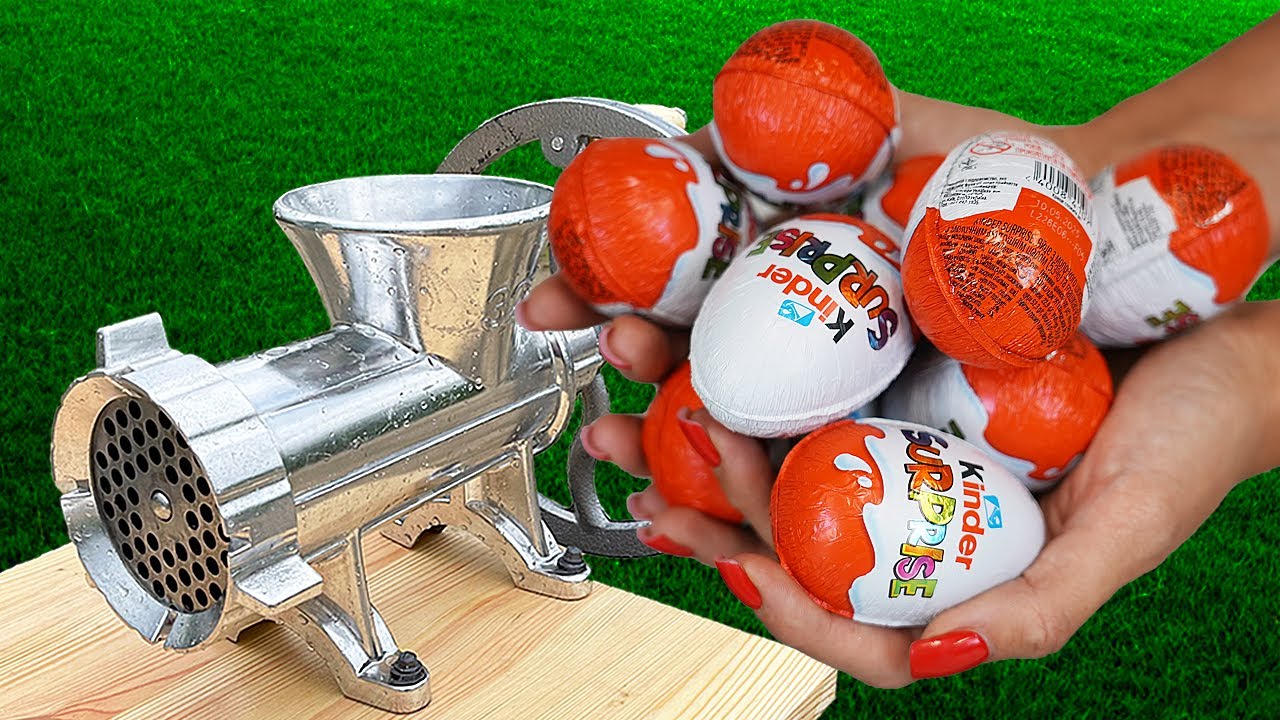 🟢 Meat Grinder VS Kinder Surprise SECRETS! - YouTube