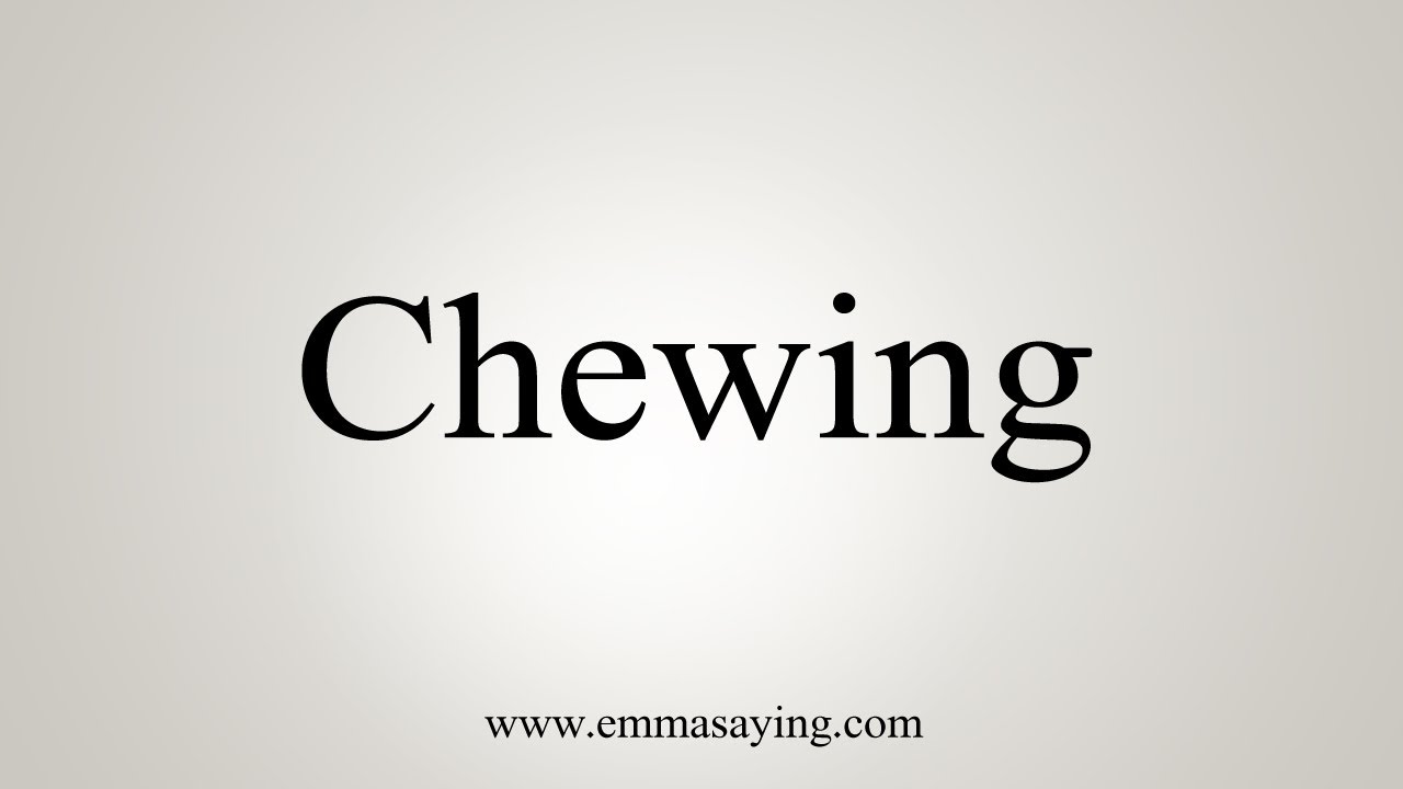 How to pronounce munching