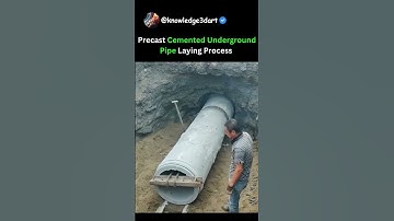 Precast Cemented Underground Pipe Laying Process